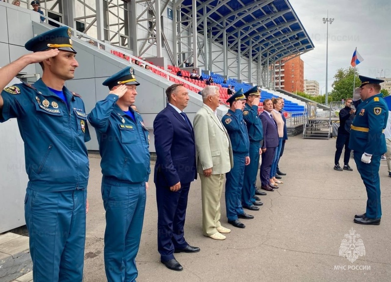 Cостоялась церемония закрытия Всероссийских соревнований по пожарно-спасательному спорту среди сотрудников спецуправлений ФПС МЧС России «Памяти Валерия Кишкурно»