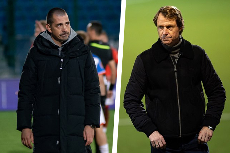 Обзор главных событий в Первой лиге за октябрь (на фото — Ильдар Ахметзянов и Олег Кононов)