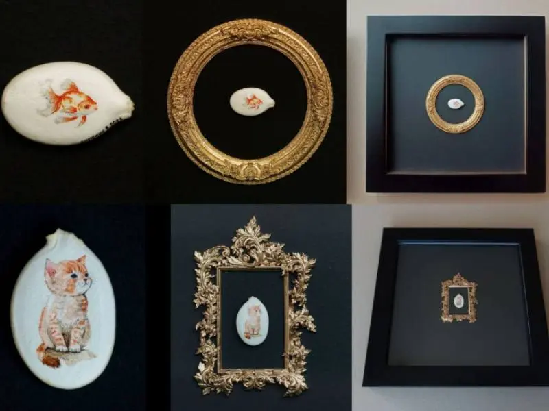 Владимир Анискин, микроминиатюрист из новосибирского Академгородка, попробовал создать картины на тыквенных семечках. Опыт оказался настолько успешным, что он решил создавать такие картины на заказ.