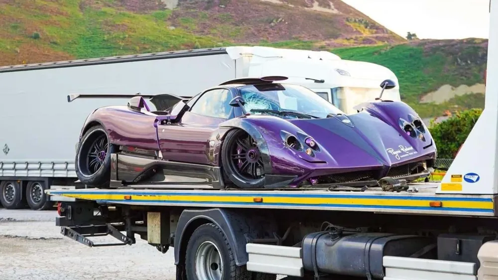 Pagani Zonda принадлежавший чемпиону Формулы-1 снова попал в ДТП