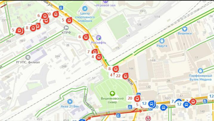 Трамвай до вишняков. Схема движения пешехода в Краснодаре.