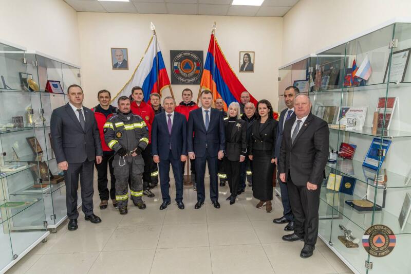 Делегация МЧС России с рабочей поездкой в Республике Армения