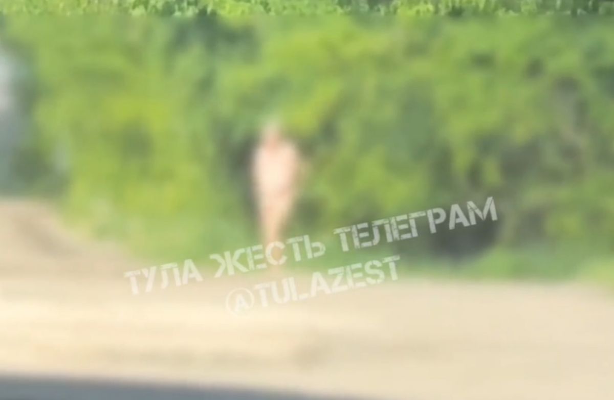 Ради ровного загара? По улицам Тулы гуляет голая женщина в тридцатиградусную жару