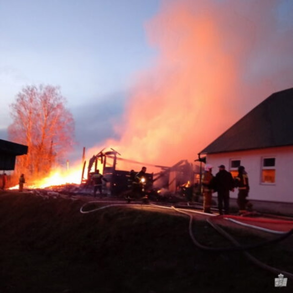 Два здания женского монастырь сгорели на родине князя Владимира под Псковом