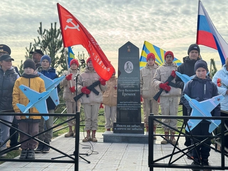 Памятник Советскому летчику Петру Еремееву открыли в Тверской области