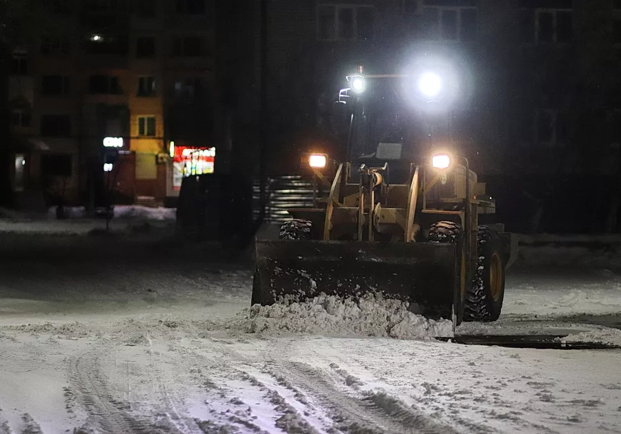 Метель в Бийске 28 декабря