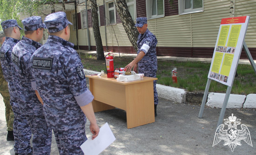 В Управлении Росгвардия по Тюменской области проведены пожарно-профилактические мероприятия