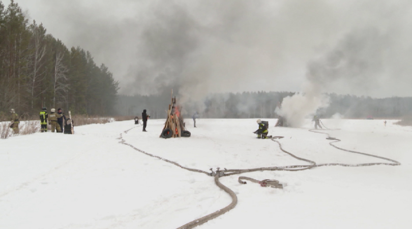По всему региону проходят межведомственные учения по ликвидации лесных пожаров