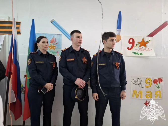 В Карачаево-Черкесии росгвардейцы приняли участие в патриотическом мероприятии