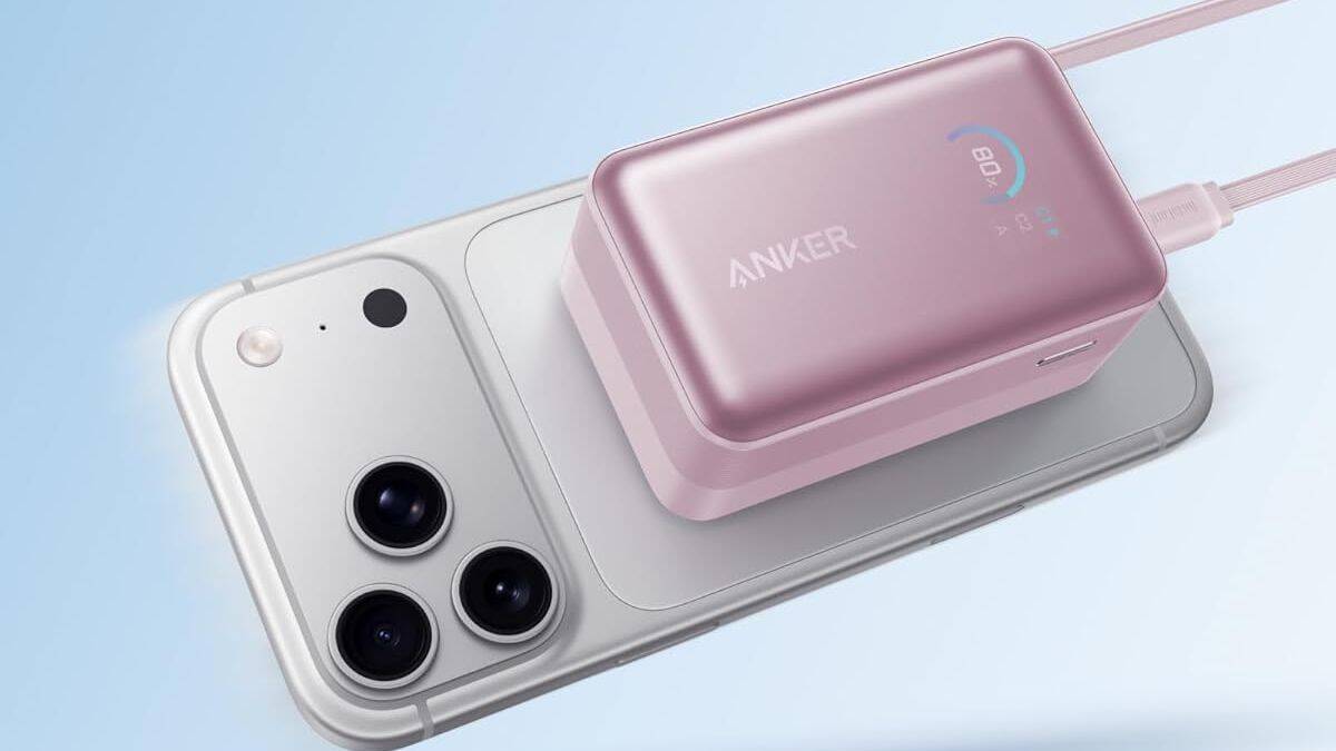 anker nano power bank 10k 45w built in retractable usb c cable pink us