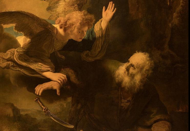 Обложка: Рембрандт Харменс ван Рейн «Жертвоприношение Авраама» (до реставрации) Голландия, 1635 год.