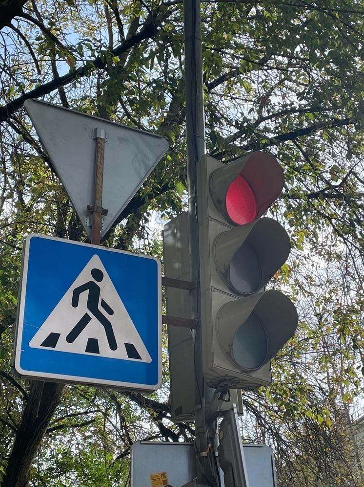 Калужские пешеходы жалуются на высоту размещения знаков