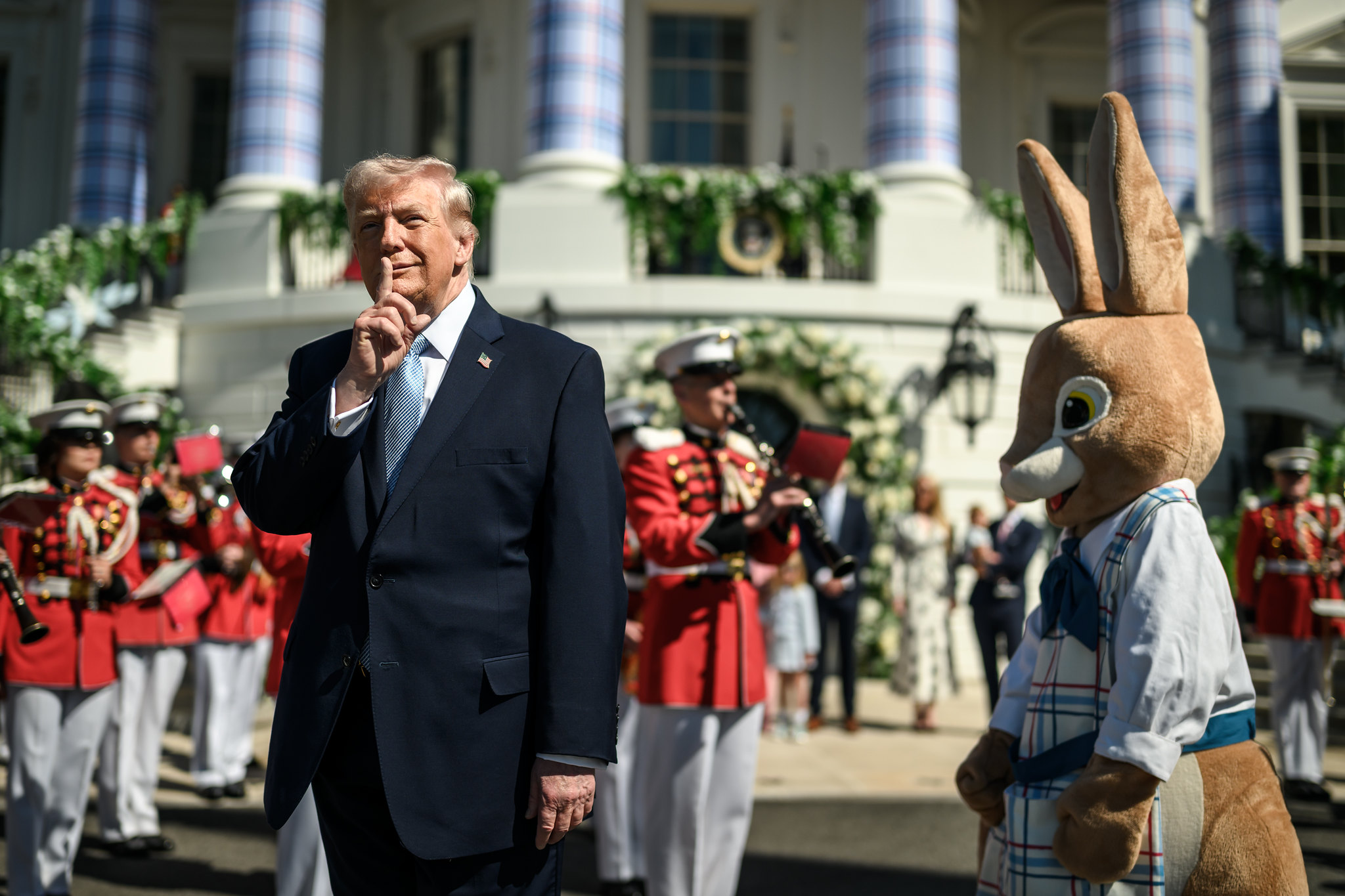 Президент Дональд Трамп во время пасхальных мероприятий