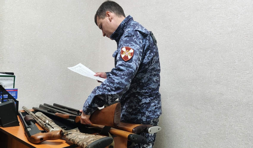 В Мордовии сотрудниками Росгвардии за ноябрь изъято 52 единицы оружия