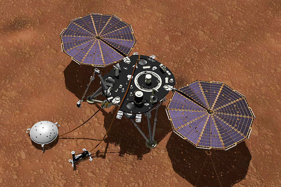 Марсианский зонд. Insight Mars. NASA Insight.