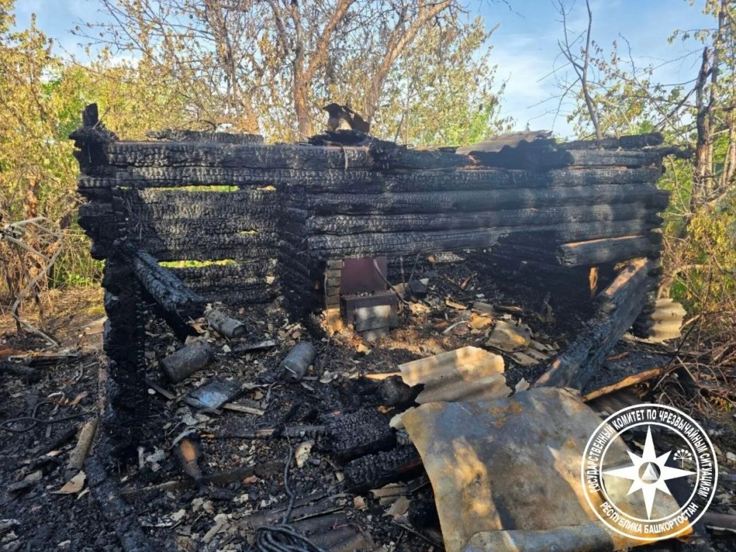 За ночь на пожарах в Башкирии погибли три человека