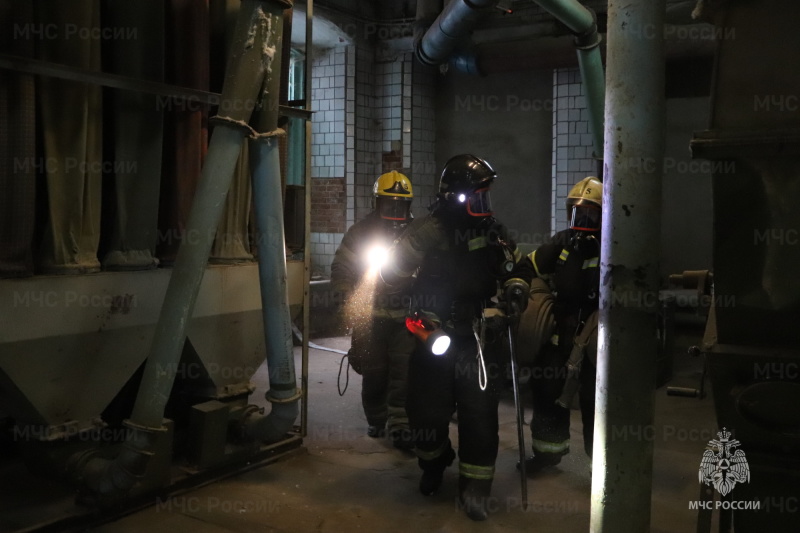 Пожарно-тактические учения на Комбинате технических тканей