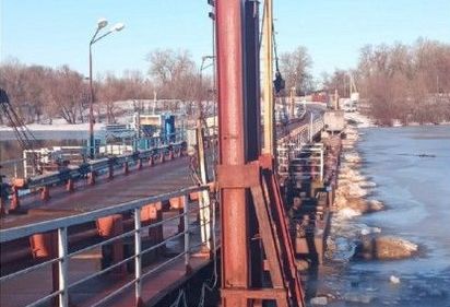 Богучар понтонный мост