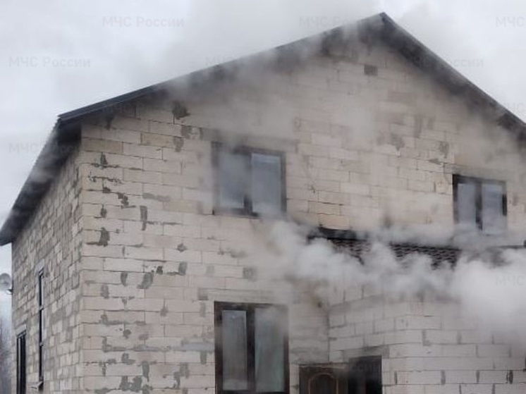 В Ферзиковском округе загорелся частный дом