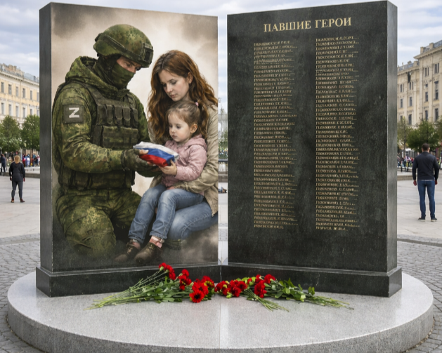 Памятники участникам СВО установят в Мулино, Смолино и Фролищах - эскиз