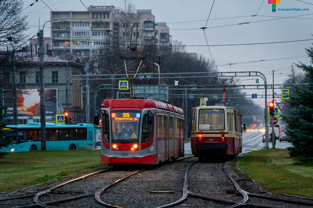Фото трамвая 55