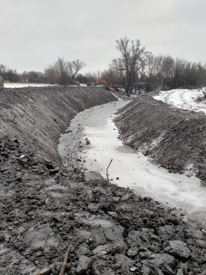 Расчистка участка реки Пичаевка в Тамбовской области