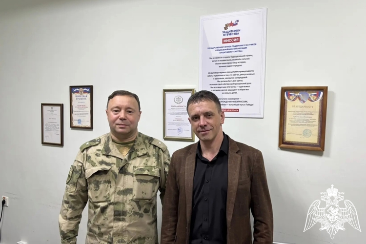В МОЗДОКЕ СОСТОЯЛАСЬ РАБОЧАЯ ВСТРЕЧА ОФИЦЕРА РОСГВАРДИИ И ПРЕДСТАВИТЕЛЯ ФОНДА «ЗАЩИТНИКИ ОТЕЧЕСТВА»