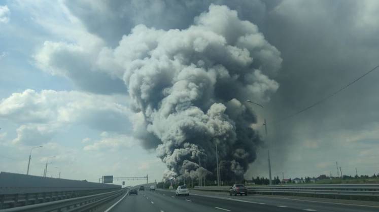 Пожар в истринском районе