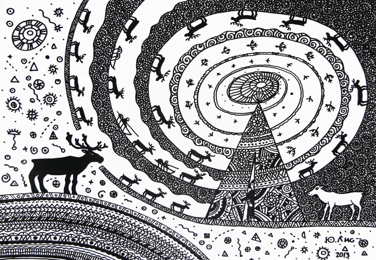 Магия этнофутуризма: в Коми проходит выставка представителя финно-угорского современного искусства Юрия Лисовского