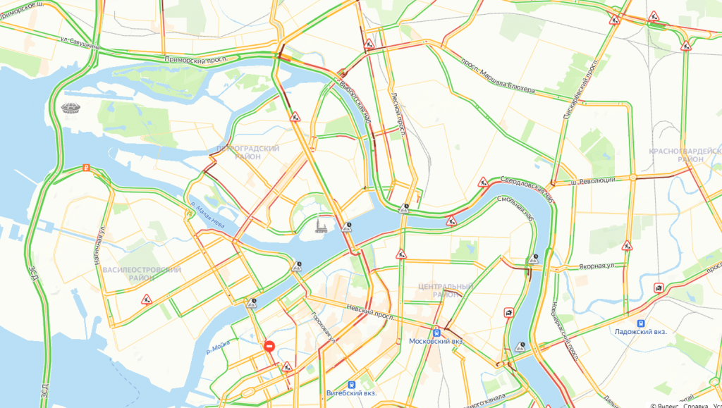Пробки в реальном времени на дорогах спб. Пробки на дорогах СПБ В реальном времени в СПБ. Пробка на седьмой.