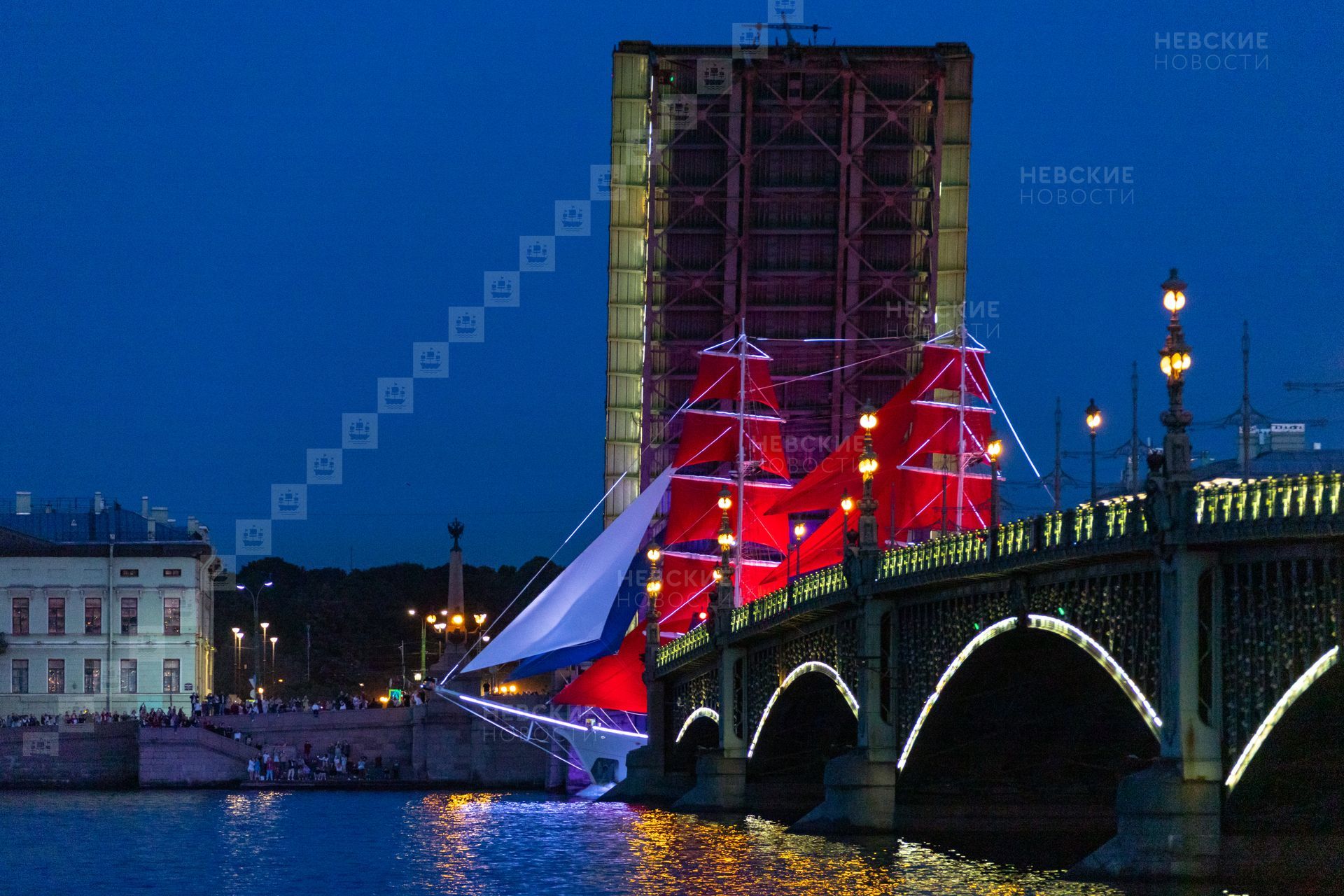 мосты через неву в питере