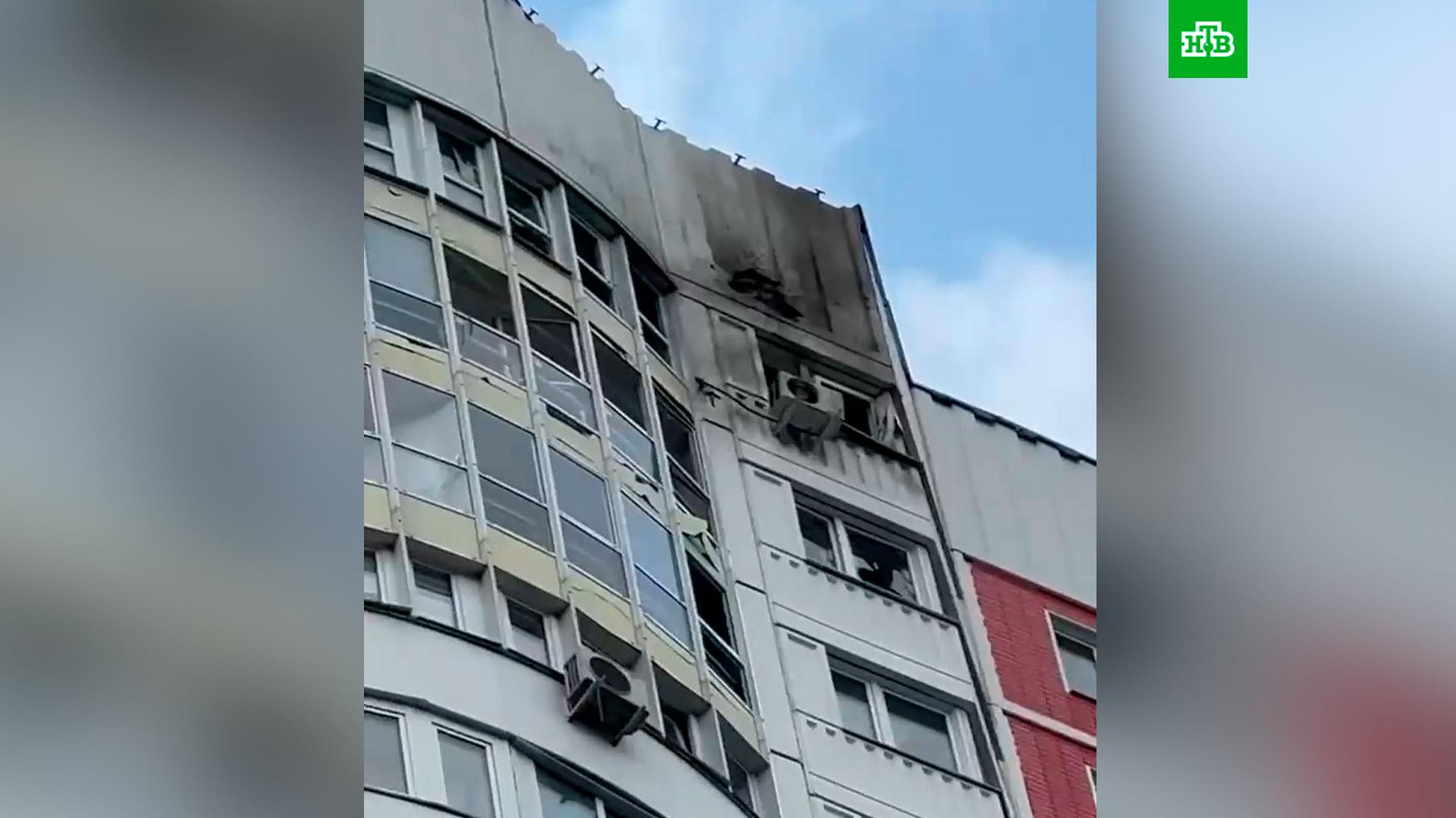 30 июня 2023 г. Многоэтажки. Многоэтажный дом. Взрыв здания. Пожар в Москве.
