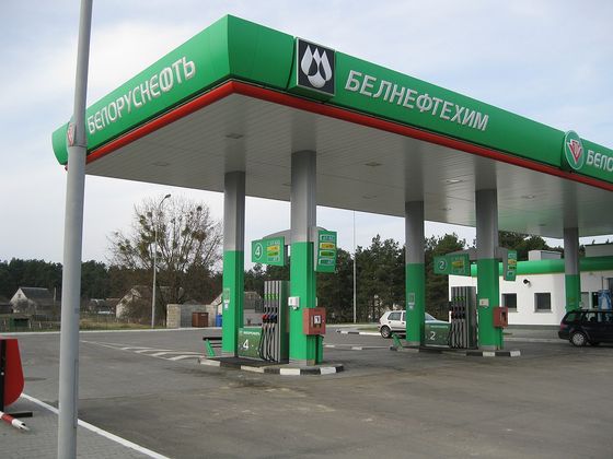 АЗС «Белнефтехим» в Бресте. Белоруссия