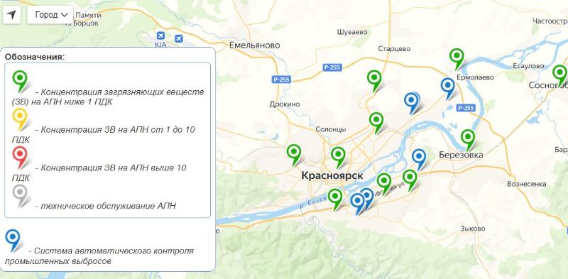 Интерактивная карта проекта