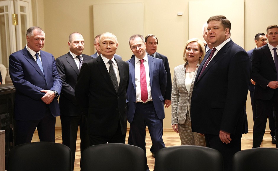 В ходе посещения Санкт-Петербургской государственной консерватории имени Н.А.Римского-Корсакова.