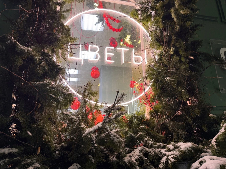 Новогодние украшения. Украшения Барнаула. Новый год
