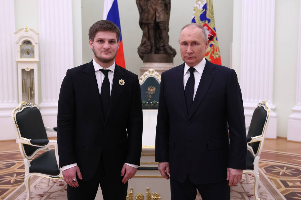 Ахмат Кадыров на встрече с президентом