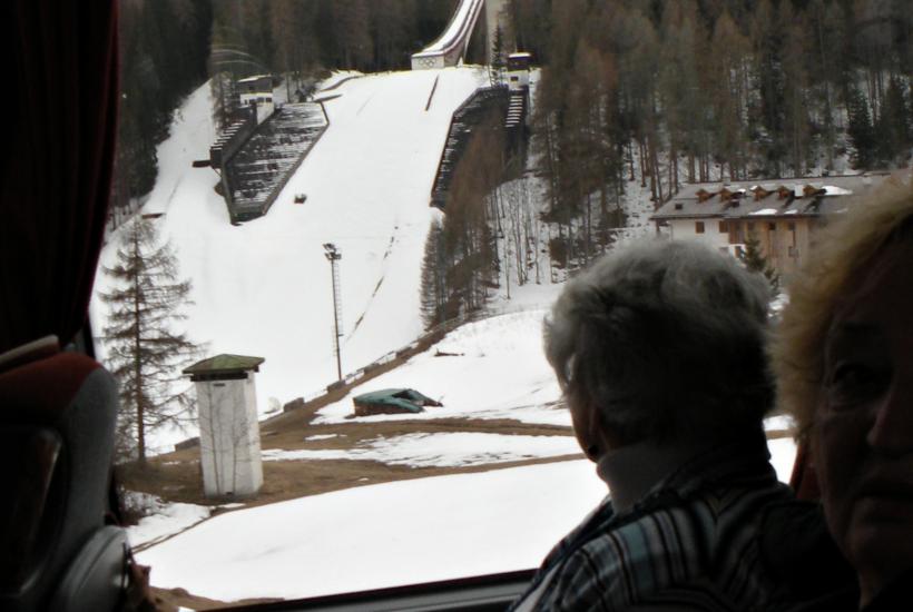 Ski jumping hill in Cortina d’Ampezzo .pg