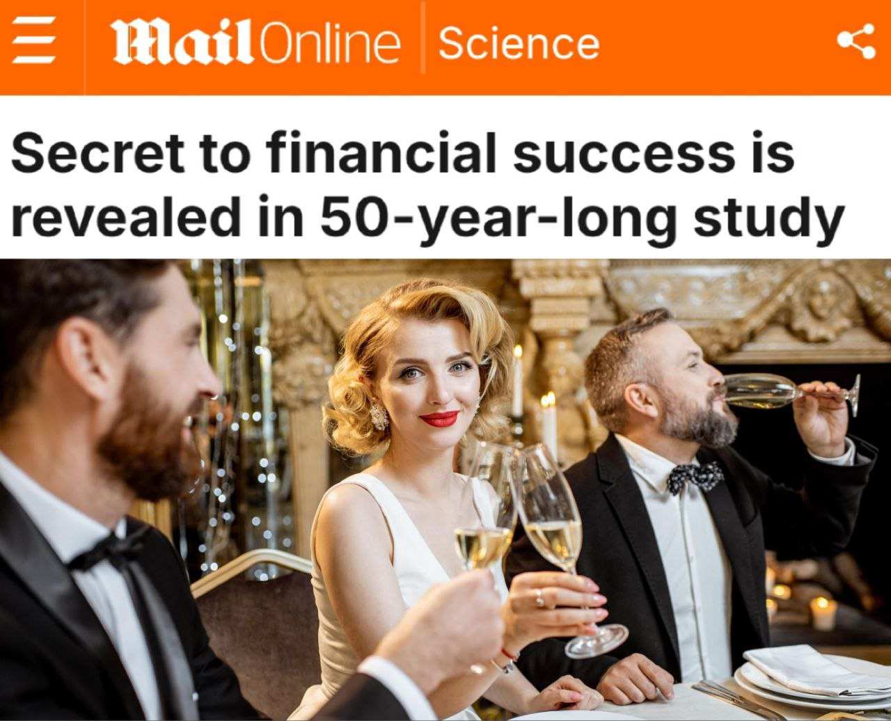 Секрет финансового успеха раскрыт в ходе 50-летнего исследования | Русская весна