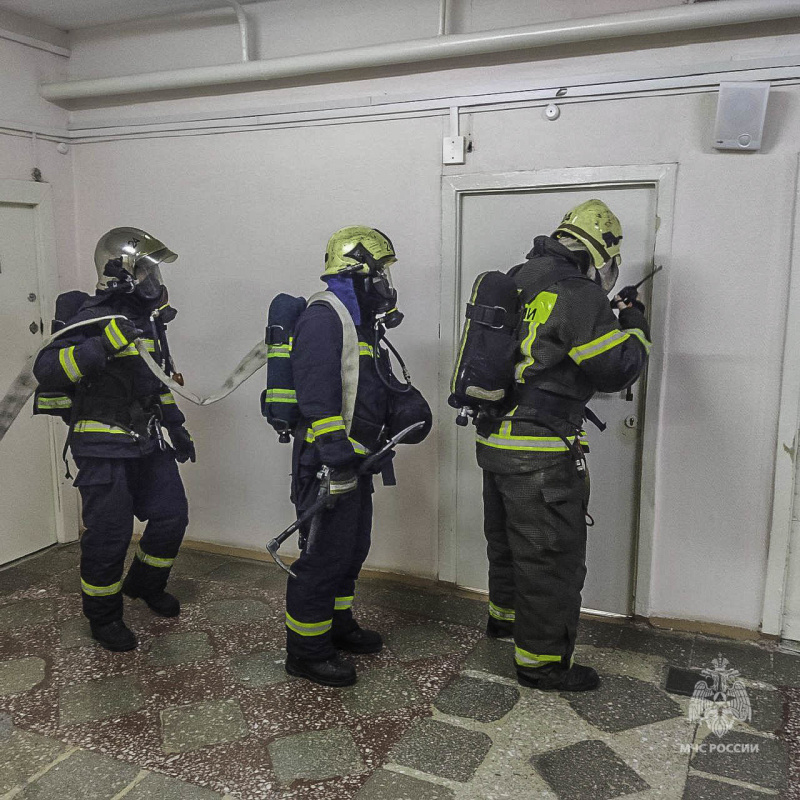 В Омске прошли пожарно тактические учения в городской клинической больнице