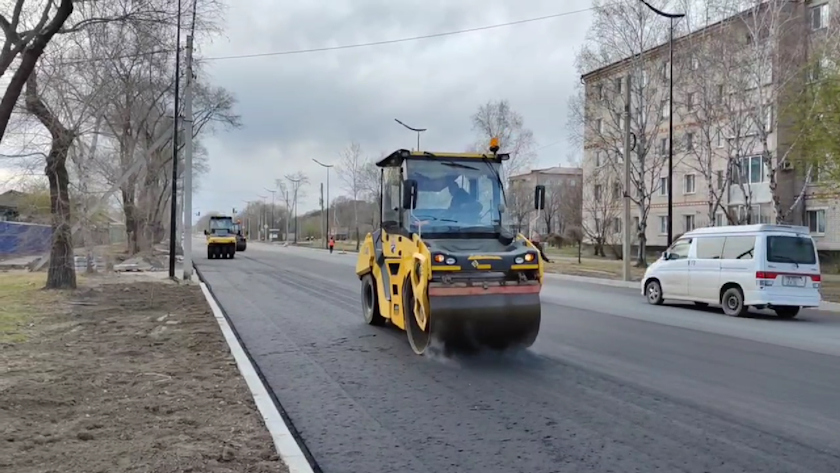 Дорожный ремонт на участке Ленина в Благовещенске завершится к 9 мая - gtrkamur.ru