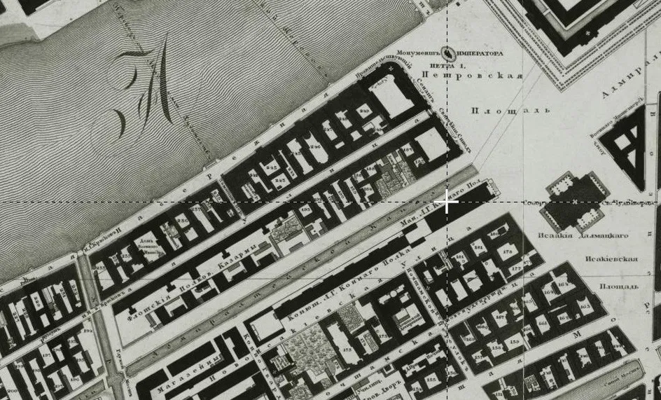 Подробный план санкт петербурга 1828 года генерал майора шуберта