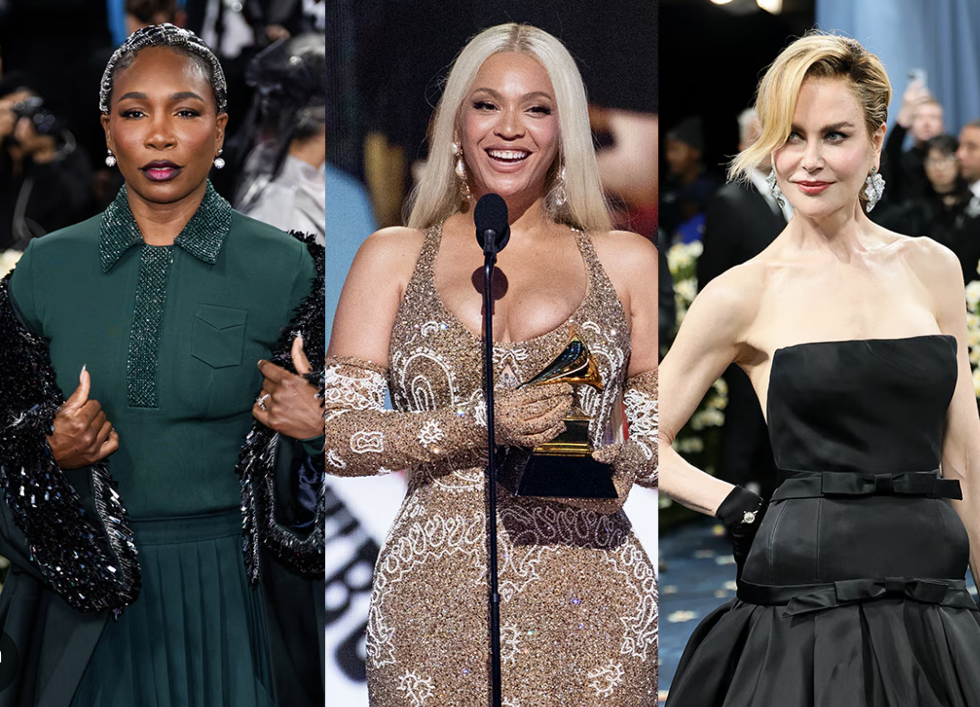 Николь Кидман, Винус Уильямс и Бейонсе станут сопредседателями Met Gala 2026 (фото 1)