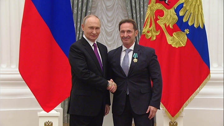 Элизео Бертолази выразил благодарность Николаю Малинову и всем участникам движения русофилов на официальном приеме в Кремле