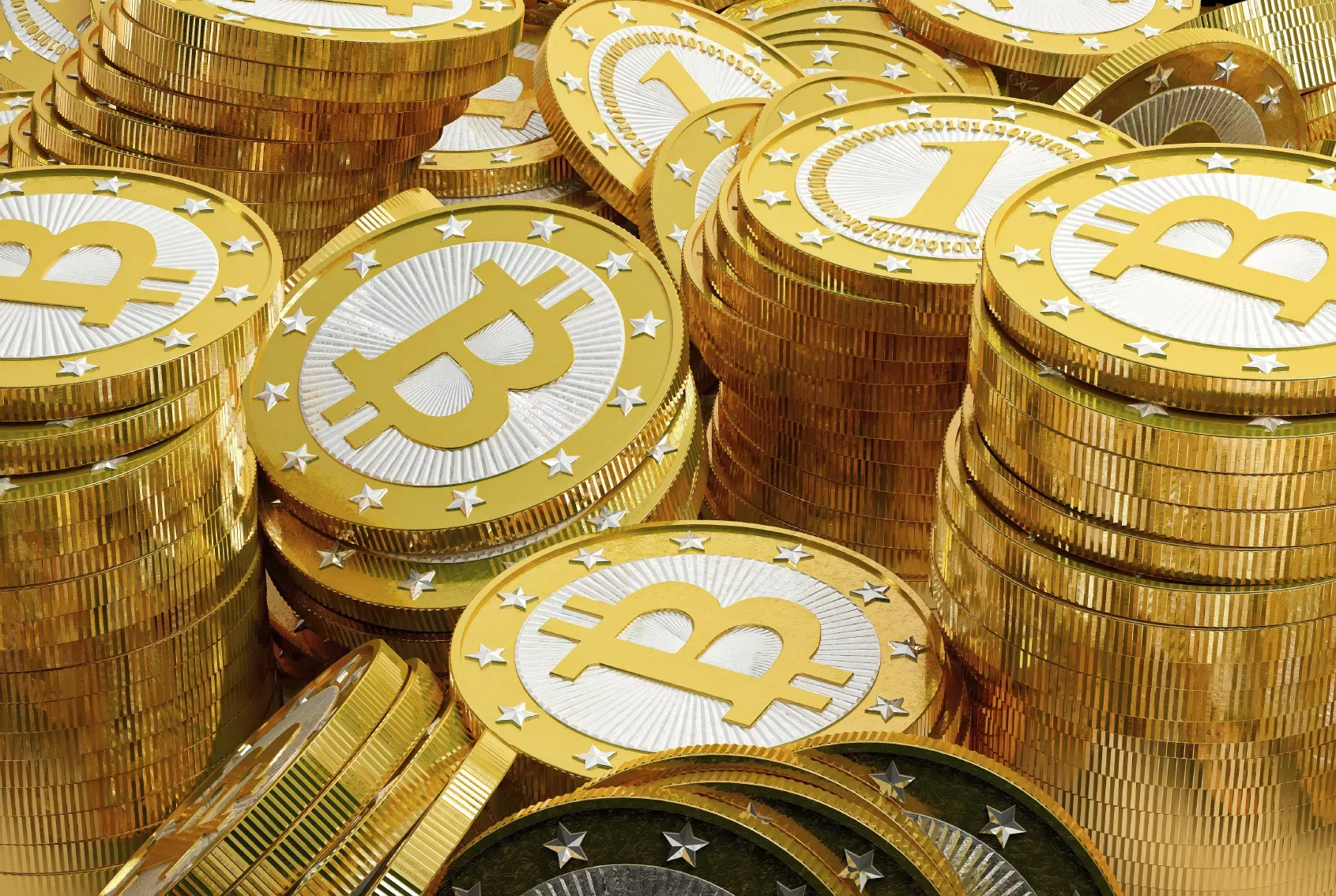 1000 биткоинов. Биткоин. Биткоин картинка. Цифровое золото. Много криптовалюты.