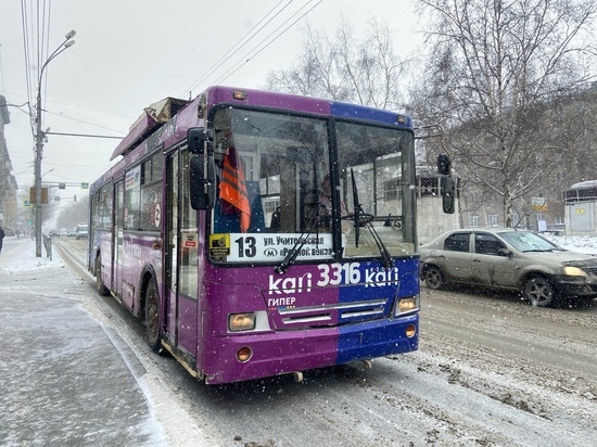 В Новосибирске из-за стройки моста изменится схема движения троллейбуса №13