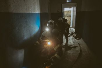 Как в институте отработали тактику тушения пожаров