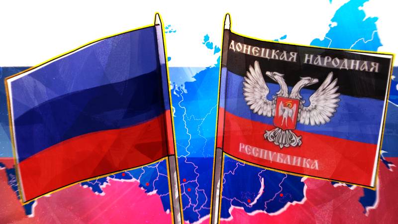Флаг днр и лнр фото как выглядит A holiday for only Russian Federation: at buildings Central office of Liberal De