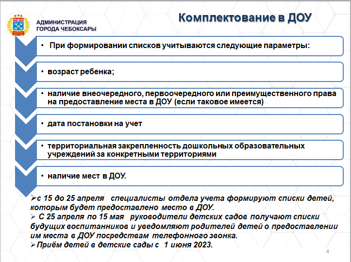 Комплектование доу воронежская область