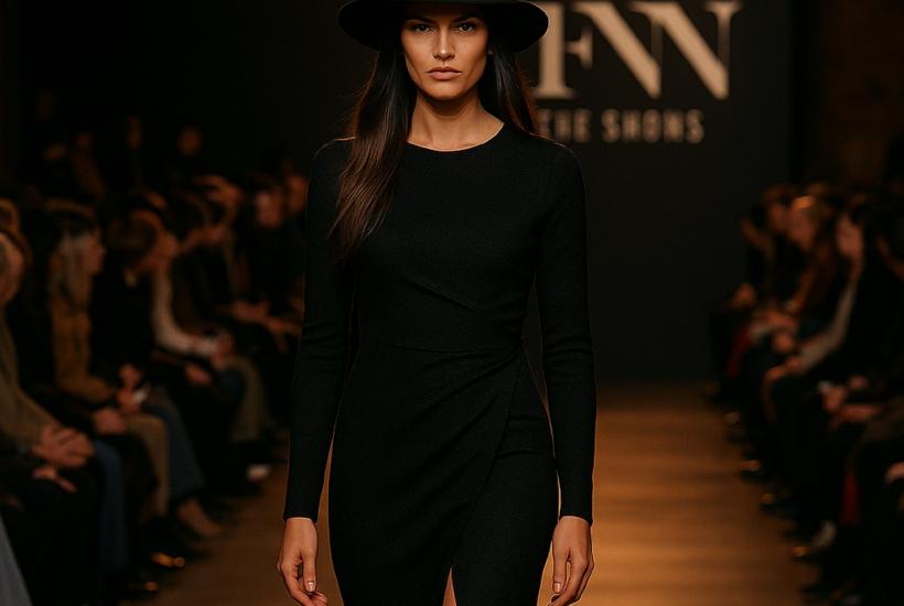Модель на подиуме Нью-Йоркской недели моды